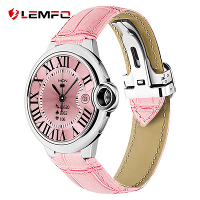 LEMFO sat za žene Javljanje i upućivanje poziva pametni sat IP67 vodootporan Elegantni AW28 pametni sat 2023 1,32 inča 360*360 HD