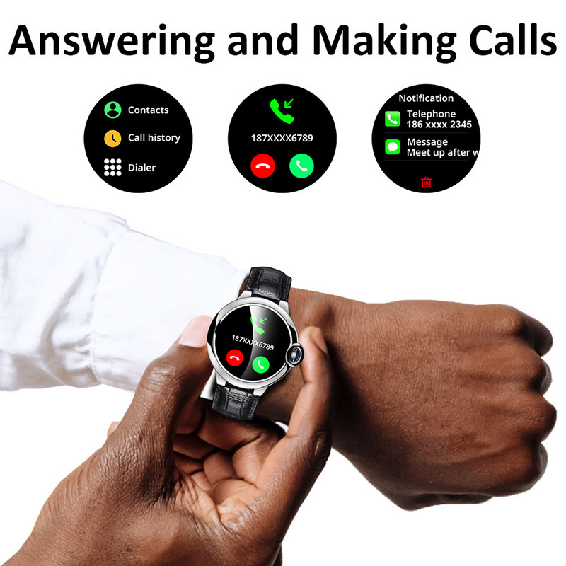 LEMFO sat za žene Javljanje i upućivanje poziva pametni sat IP67 vodootporan Elegantni AW28 pametni sat 2023 1,32 inča 360*360 HD