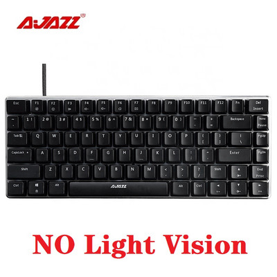 Ajazz AK33 mänguklaviatuur klaviatuur 82 klahviga kaotusevastane mehaaniline mänguri sinine/must lüliti mängija arvuti sülearvuti taustavalgustusega klaviatuur