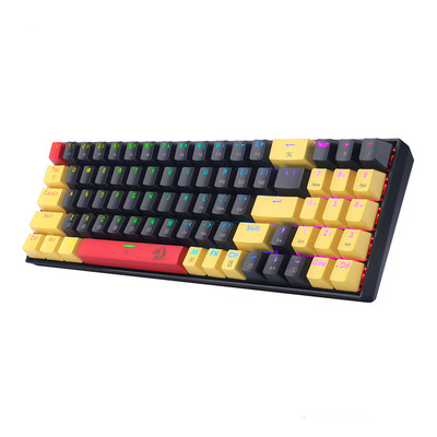 Redragon k688 žaidimų mechaninė klaviatūra RGB apšviesta 78 klavišai su jungikliais, apsaugančiais nuo dulkių