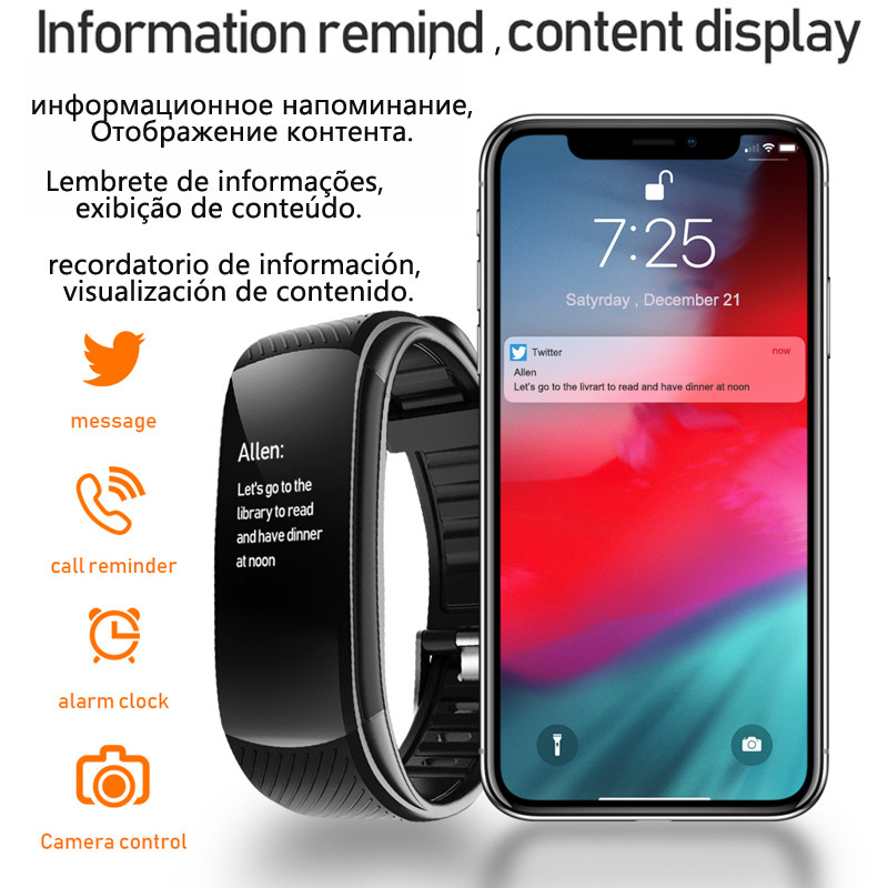 CHYCET Smart Watch Band Sport Smartwatch Ανδρικά Γυναικεία Βραχιόλι παρακολούθησης καρδιακών παλμών για Android IOS Huawei Xiaomi Iphone