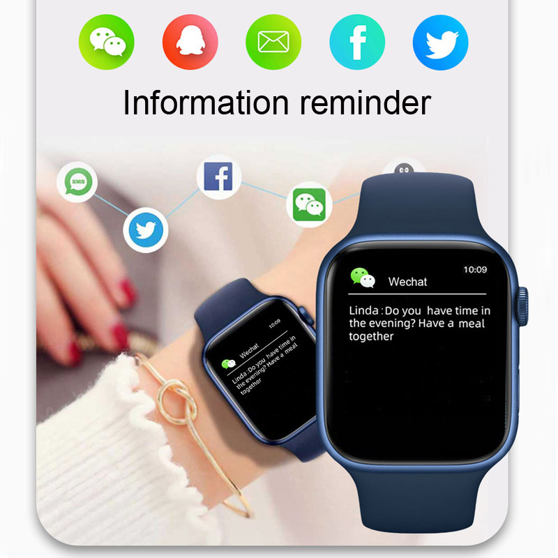 Ceas inteligent de 2,0 inchi Seria 7 Femeie Bărbat 2022 X8 Max Suportă apeluri ebraice Ceas inteligent pentru femei Bărbați Ceas monitorizare ritm cardiac + cutie