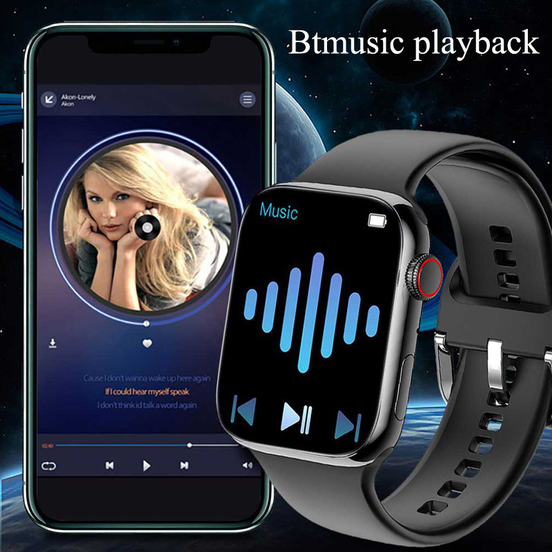 Ceas inteligent de 2,0 inchi Seria 7 Femeie Bărbat 2022 X8 Max Suportă apeluri ebraice Ceas inteligent pentru femei Bărbați Ceas monitorizare ritm cardiac + cutie