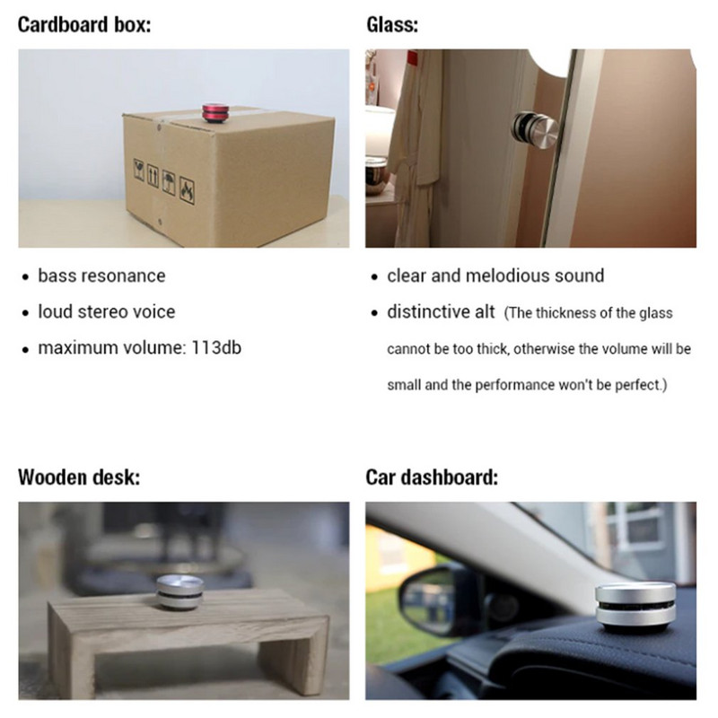 Difuzor Bluetooth de conducție osoasă Vibrații Audio stereo Digital Wireless Cea mai mică casetă de sunet portabilă Casetă de sunet pentru conducție osoasă