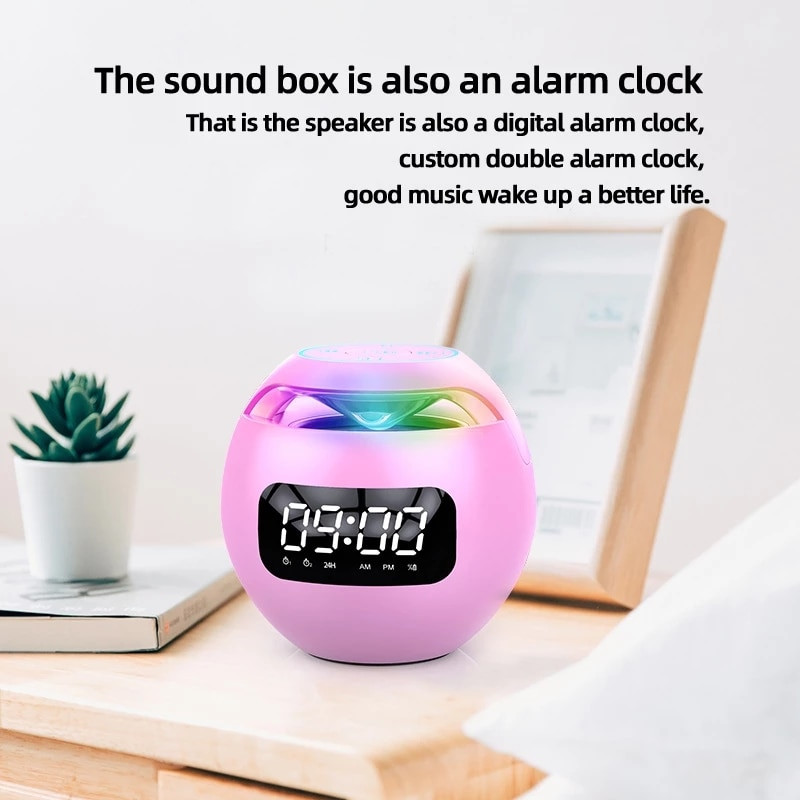 G90 új óra színes Bluetooth hangszóró Mini hordozható háztartási labdakártya zár és terhelés spray Bluetooth hangszóró