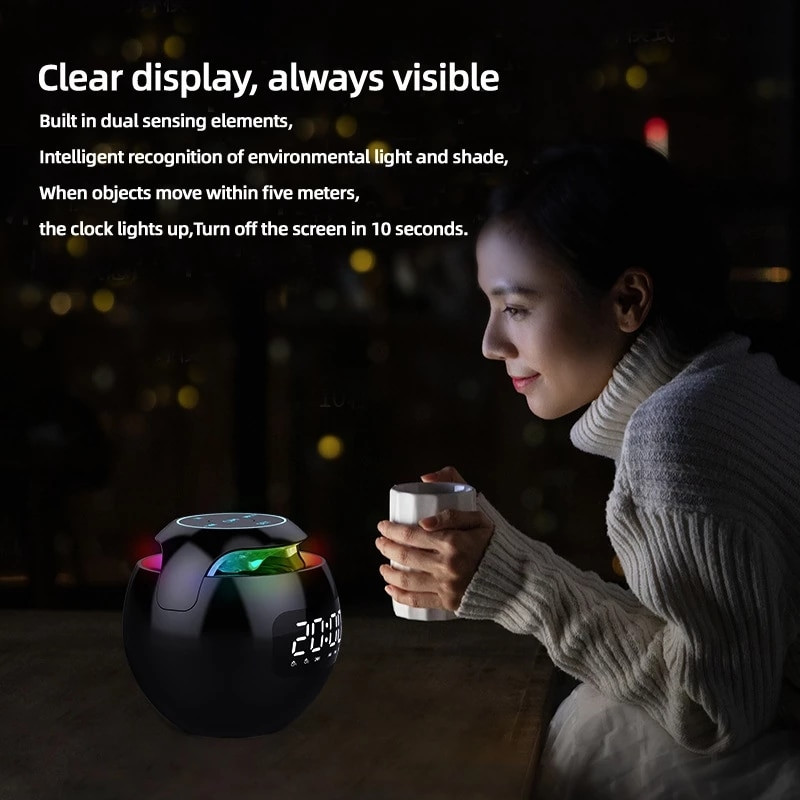 G90 új óra színes Bluetooth hangszóró Mini hordozható háztartási labdakártya zár és terhelés spray Bluetooth hangszóró