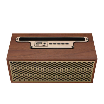 Vintage Wood Grain Bluetooth zvučnik TWS Bežični kućni subwoofer Vanjski prijenosni radio Poklon Stereo zvučnik na stalku za mobilni telefon
