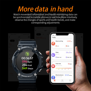 LOKMAT Нов спортен смарт часовник ATTACK 3 Поддръжка на Bluetooth разговори Фитнес тракер Монитор на пулса Сензорен екран Смарт часовници