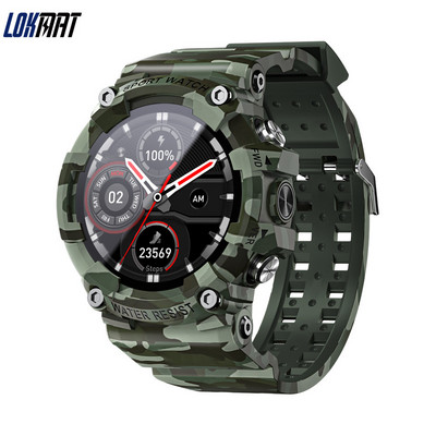 LOKMAT New ATTACK 3 Sport Smart Watch Suport apeluri Bluetooth Tracker fitness Monitor ritm cardiac Ecran tactil Ceasuri inteligente