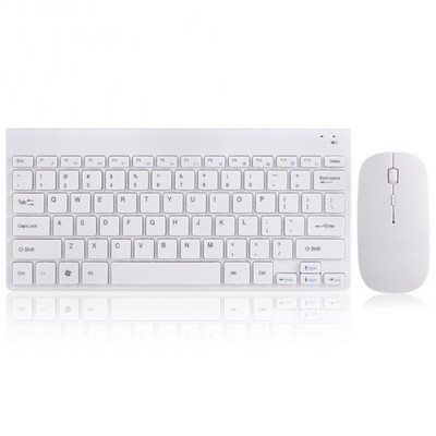 Tastatură și mouse fără fir RYRA 2.4G Tastatură și mouse-uri ergonomice cu design portabil USB2.0 Reducere zgomot pentru laptop PC