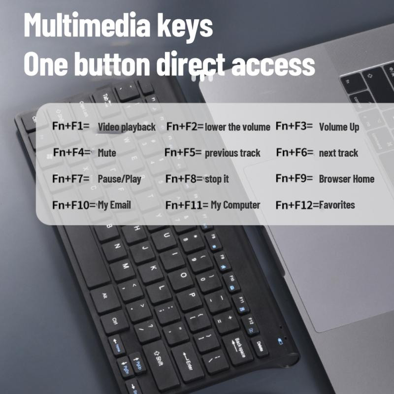 Tastatură și mouse fără fir RYRA 2.4G Tastatură și mouse-uri ergonomice cu design portabil USB2.0 Reducere zgomot pentru laptop PC
