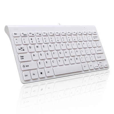 RYRA 78 ABS Keycap Ultra Slim Mini Keyboard 2.4G USB2.0 Wired Keyboard Protable Mini Keyboard for Desktop PC Laptop Office Home