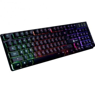 RYRA 104 Key Membrane tipkovnica sa blještavim pozadinskim osvjetljenjem, vodootporna ergonomska igračka tipkovnica za PC računalo Laptop Elektronički igrač