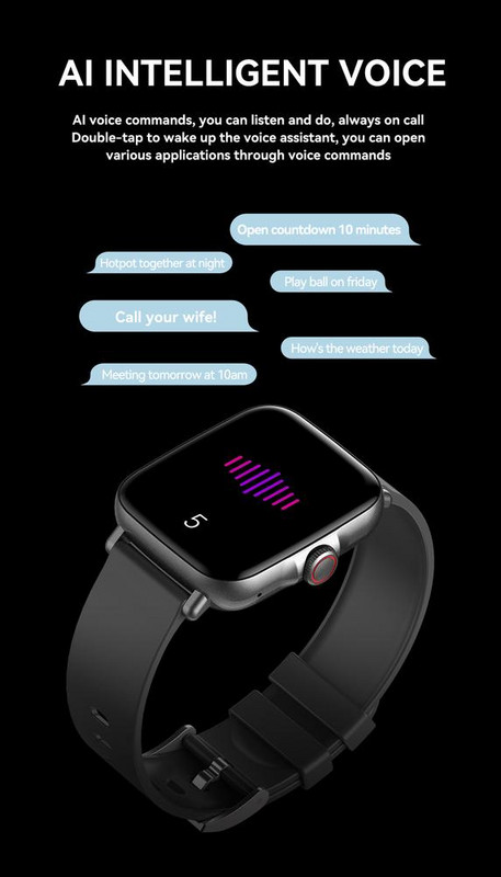 G21 Smart Watch συμβατό με Bluetooth Αθλητικό βραχιόλι Calling 1,69 ιντσών Μεγάλη οθόνη Voice Assistant παρακολούθησης καρδιακών παλμών