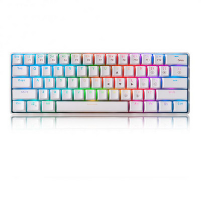 RYRA Μηχανικό πληκτρολόγιο 2,4 Ghz USB 61 πλήκτρα RGB με οπίσθιο φωτισμό ασύρματα πληκτρολόγια με επιτραπέζιο υπολογιστή Bluetooth Esports παιχνίδι φορητού υπολογιστή