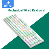 RYRA GK102 Mehanička tipkovnica sa žičanim utikačem Red Axis pozadinsko osvjetljenje Računalne igre Vruća Langtu tipkovnica za PC prijenosno računalo Esport tipkovnica
