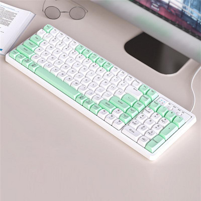 RYRA GK102 Mehanička tipkovnica sa žičanim utikačem Red Axis pozadinsko osvjetljenje Računalne igre Vruća Langtu tipkovnica za PC prijenosno računalo Esport tipkovnica