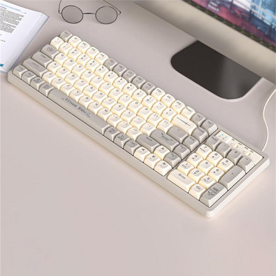 RYRA GK102 Mehanička tipkovnica sa žičanim utikačem Red Axis pozadinsko osvjetljenje Računalne igre Vruća Langtu tipkovnica za PC prijenosno računalo Esport tipkovnica