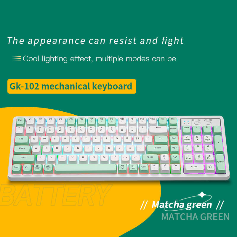 RYRA GK102 Mehanička tipkovnica sa žičanim utikačem Red Axis pozadinsko osvjetljenje Računalne igre Vruća Langtu tipkovnica za PC prijenosno računalo Esport tipkovnica