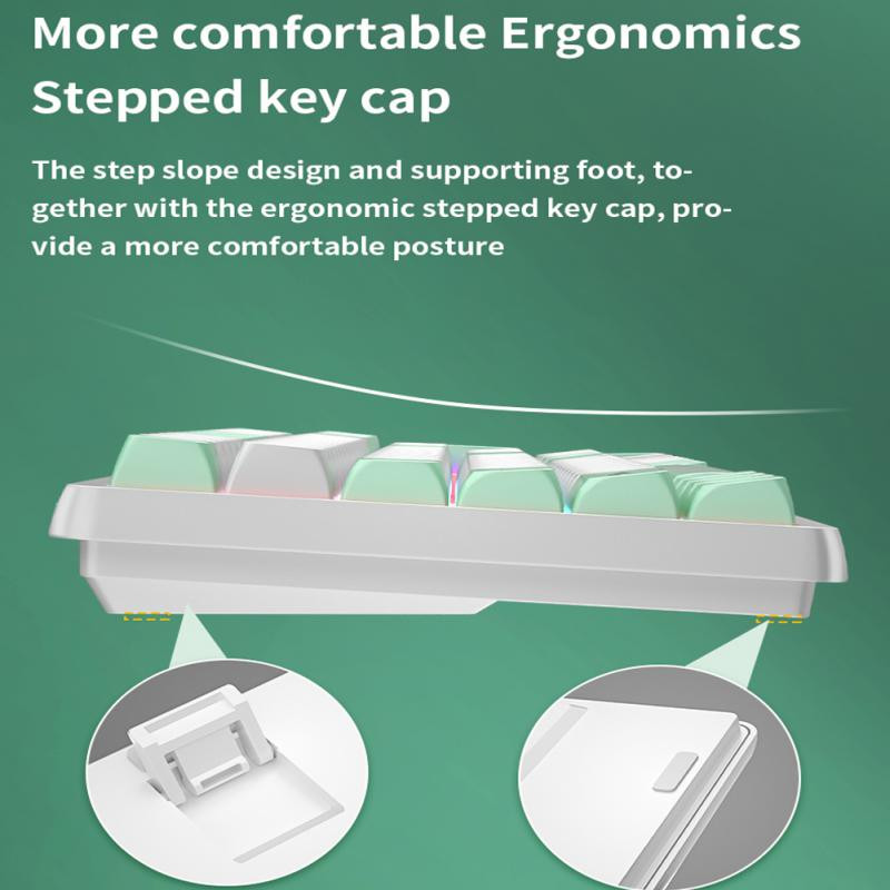 RYRA GK102 Mehanička tipkovnica sa žičanim utikačem Red Axis pozadinsko osvjetljenje Računalne igre Vruća Langtu tipkovnica za PC prijenosno računalo Esport tipkovnica