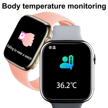 IWO Series 8 GPS Смарт часовник Мъжки NFC Смарт часовник за телесна температура Жени Фитнес Сърдечен ритъм Водоустойчив Спорт Малки часовници WS8