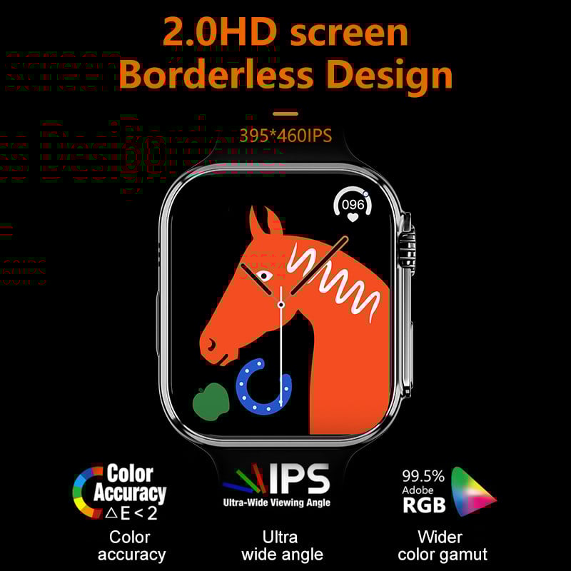 LEMFO iwo watch ultra Smart Watch seeria 8 NFC Bluetooth Call Sport Modes Health Monitor Veekindel käekell Android IOS-ile