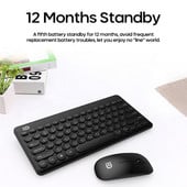 Bežična tiha tipkovnica i miš, mini multimedija 2.4G tipkovnica, set miša, ruski, španjolski, korejski za prijenosno računalo, prijenosno računalo, stolno računalo
