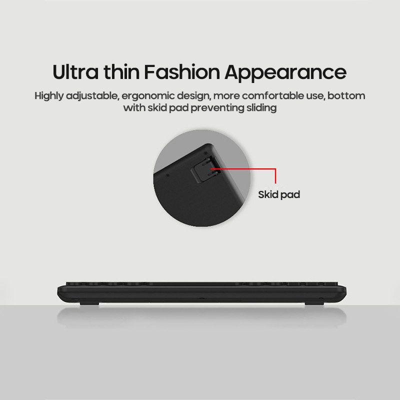 Bežična tiha tipkovnica i miš, mini multimedija 2.4G tipkovnica, set miša, ruski, španjolski, korejski za prijenosno računalo, prijenosno računalo, stolno računalo