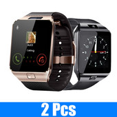 2 ΤΕΜ DZ09 Call Smartwatches Fitness Tracker Έξυπνο ρολόι Ρολόι χειρός Υποστήριξη Τηλεχειριστήριο TF SIM Μουσική κάμερα για iOS Android