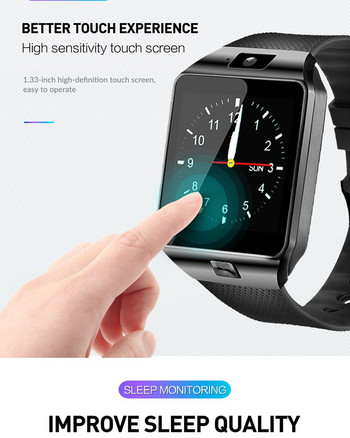 2 PCS DZ09 Call Smartwatches Фитнес тракер Смарт часовник Ръчен часовник Поддръжка TF SIM Дистанционно управление Музикална камера за iOS Android