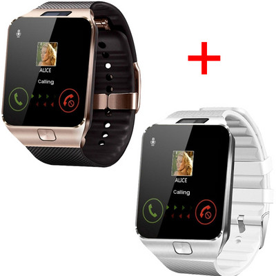 2 ΤΕΜ DZ09 Call Smartwatches Fitness Tracker Έξυπνο ρολόι Ρολόι χειρός Υποστήριξη Τηλεχειριστήριο TF SIM Μουσική κάμερα για iOS Android
