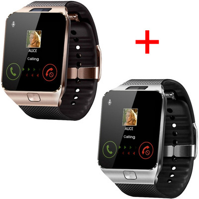 2 ΤΕΜ DZ09 Call Smartwatches Fitness Tracker Έξυπνο ρολόι Ρολόι χειρός Υποστήριξη Τηλεχειριστήριο TF SIM Μουσική κάμερα για iOS Android