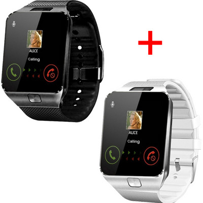 2 ΤΕΜ DZ09 Call Smartwatches Fitness Tracker Έξυπνο ρολόι Ρολόι χειρός Υποστήριξη Τηλεχειριστήριο TF SIM Μουσική κάμερα για iOS Android
