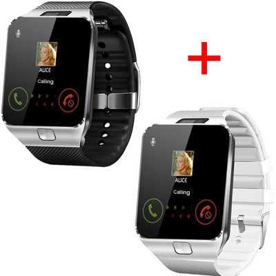 2 ΤΕΜ DZ09 Call Smartwatches Fitness Tracker Έξυπνο ρολόι Ρολόι χειρός Υποστήριξη Τηλεχειριστήριο TF SIM Μουσική κάμερα για iOS Android
