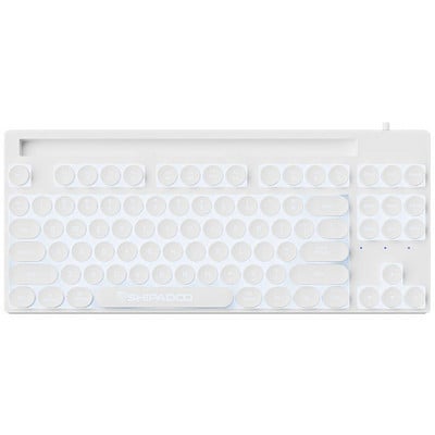 RYRA 87Keys USB žična tipkovnica Punk Mini svjetleća žičana mehanička tipkovnica s RGB pozadinskim osvjetljenjem Gaming tipkovnice za stolno računalo