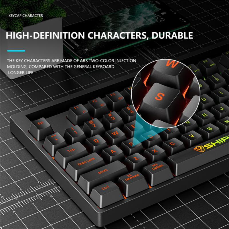 RYRA 87Keys USB žična tipkovnica Punk Mini svjetleća žičana mehanička tipkovnica s RGB pozadinskim osvjetljenjem Gaming tipkovnice za stolno računalo