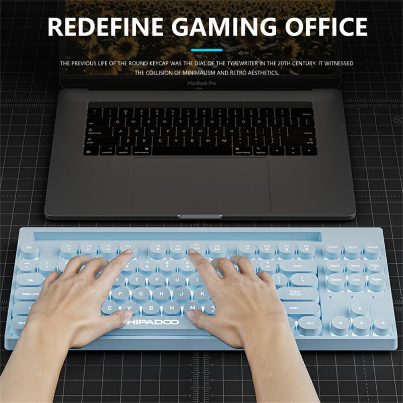 RYRA 87Keys USB žična tipkovnica Punk Mini svjetleća žičana mehanička tipkovnica s RGB pozadinskim osvjetljenjem Gaming tipkovnice za stolno računalo