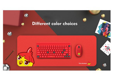 RYRA Punk Keycap 2.4G bežični set tipkovnice i miša Ergonomics Mute Kombinacija tipkovnice i miša s 86 tipki za Macbook prijenosno računalo Poklon