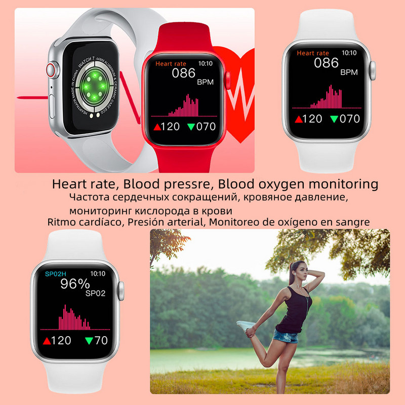 IWO Smart Watch Ανδρικά Γυναικεία Σειρά 7 Bluetooth Κλήση Smartwatch 2022 Ρολόγια παρακολούθησης καρδιακών παλμών για Android IOS PK X8max