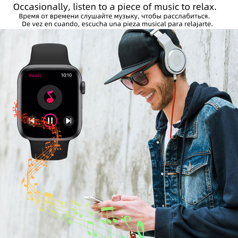 IWO Smart Watch Ανδρικά Γυναικεία Σειρά 7 Bluetooth Κλήση Smartwatch 2022 Ρολόγια παρακολούθησης καρδιακών παλμών για Android IOS PK X8max