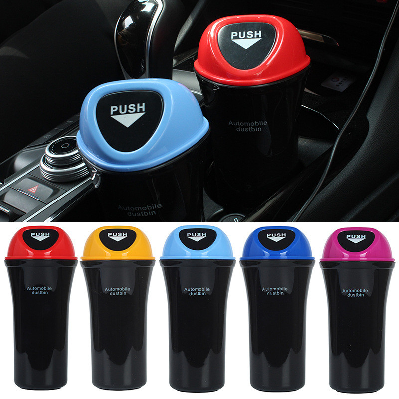 Univerzalna kanta za smeće za automobil Vrata Naslon sjedala Vizir Kanta za smeće Auto organizator Kutija za odlaganje smeća u boji Kutija za prašinu Pepeljara Dizajn automobila