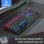 RYRA K1000 Machinery Keyboard Ενσύρματο πληκτρολόγιο παιχνιδιών USB Γραφείο υπολογιστή με οπίσθιο φωτισμό Ενσύρματο πληκτρολόγιο παιχνιδιών Αξεσουάρ υπολογιστή