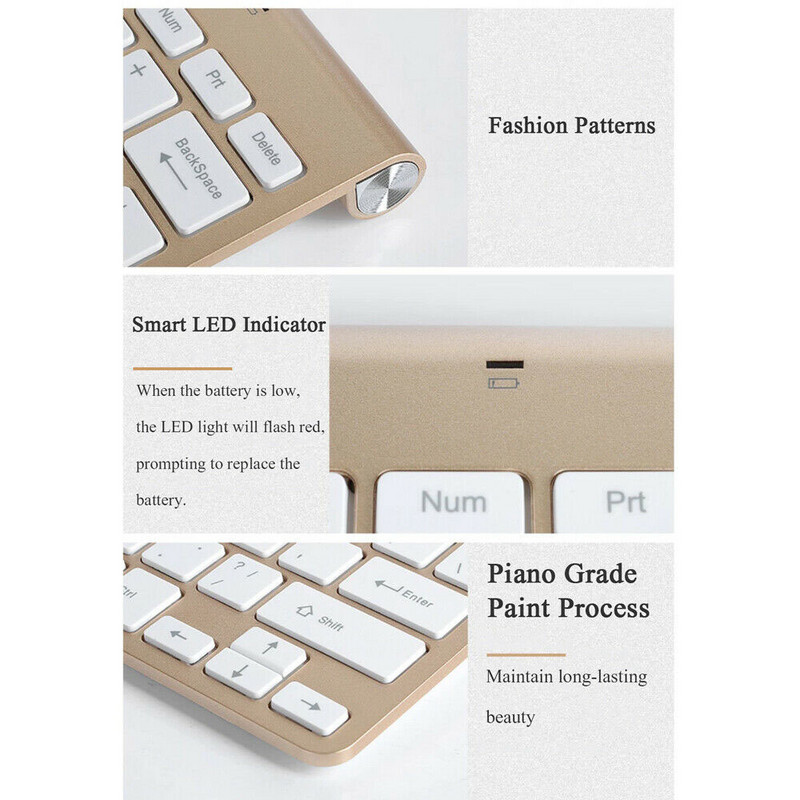 RYRA mini tipkovnica miš kombinirani set 2.4G bežična tipkovnica i miš prijenosni za prijenosno računalo prijenosno računalo stolno računalo tihi miš