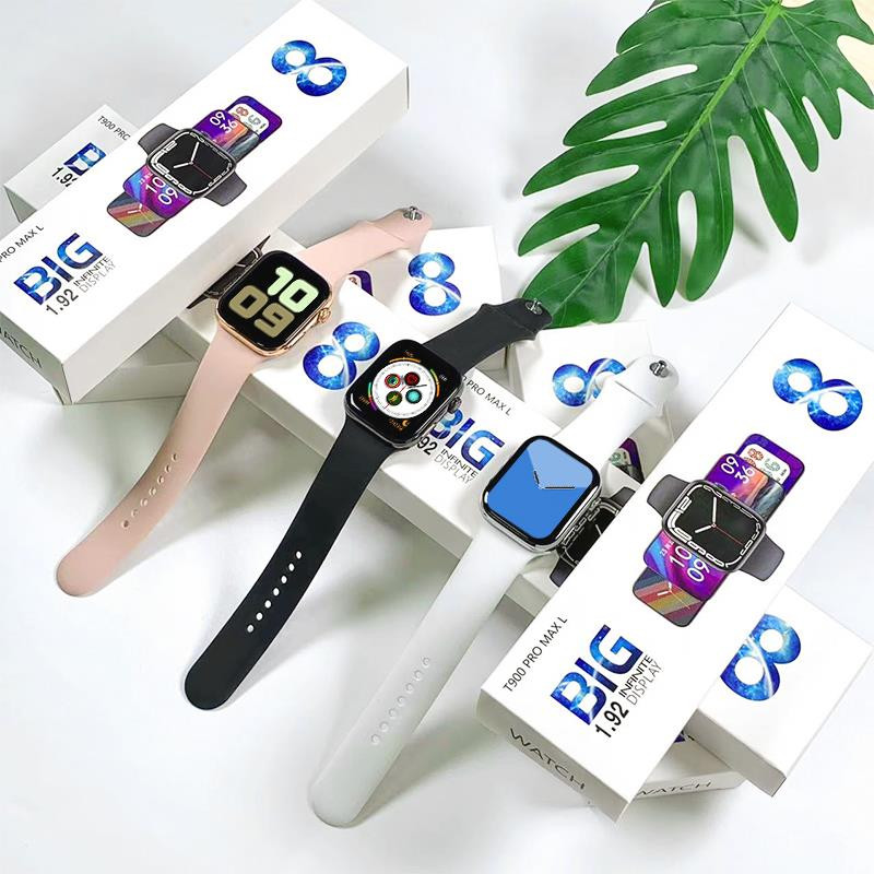 Originalni pametni sat T900 Pro Max L serije 8, muškarci, žene, 1,92-inčni HD zaslon, narukvica, Bluetooth poziv IP68, vodootporan pametni sat