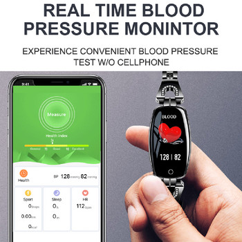 Смарт часовник H8 Дамски водоустойчив мониторинг на сърдечната честота Bluetooth за Android IOS Фитнес гривна Smartwatch Drop Shipping