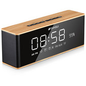 Ασύρματο επιτραπέζιο υπολογιστή Bluetooth Soundbar 10W Φορητή οθόνη LED Ρολόι Ξυπνητήρι Κέντρο μουσικής Υποστηρίζει αναπαραγωγή TF AUX