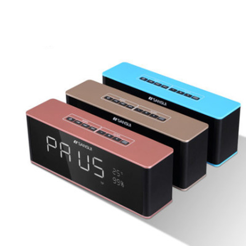 Bežično stolno računalo Bluetooth Sound Bar 10W Prijenosni LED zaslon Sat Budilica Glazbeni centar Podržava TF AUX reprodukciju