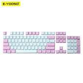 E-YOOSO 104 Πλήκτρα PBT μηχανικά καλύμματα πλήκτρων πληκτρολογίου για στυλ Cherry MX Συμπεριλαμβανομένων πλήκτρων αγγλικών πλήκτρων ΗΠΑ