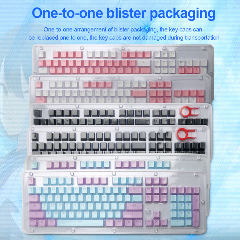 E-YOOSO 104 Πλήκτρα PBT μηχανικά καλύμματα πλήκτρων πληκτρολογίου για στυλ Cherry MX Συμπεριλαμβανομένων πλήκτρων αγγλικών πλήκτρων ΗΠΑ