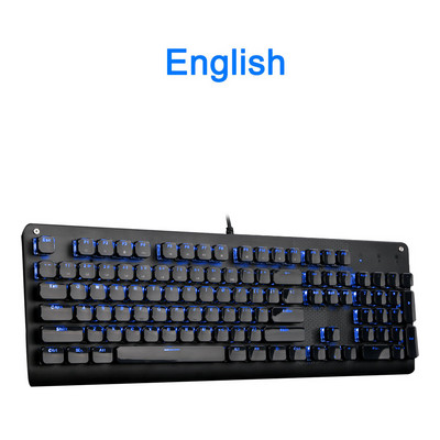 E-YOOSO K600 crytal keycap USB mehanička gaming tipkovnica plavi prekidač 104 tipke s pozadinskim osvjetljenjem za igrače za računalo PC Russian us